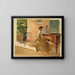 in the living room by Haiko - Albert Edelfelt — framed artwork on a wall