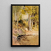 in the Woods - Albert Edelfelt — framed artwork on a wall