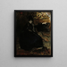 Dame en noir assise Thérèse Noire - Albert Edelfelt — framed artwork on a wall