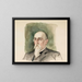 Étude de portrait de Leo Mechelin - Albert Edelfelt — framed artwork on a wall