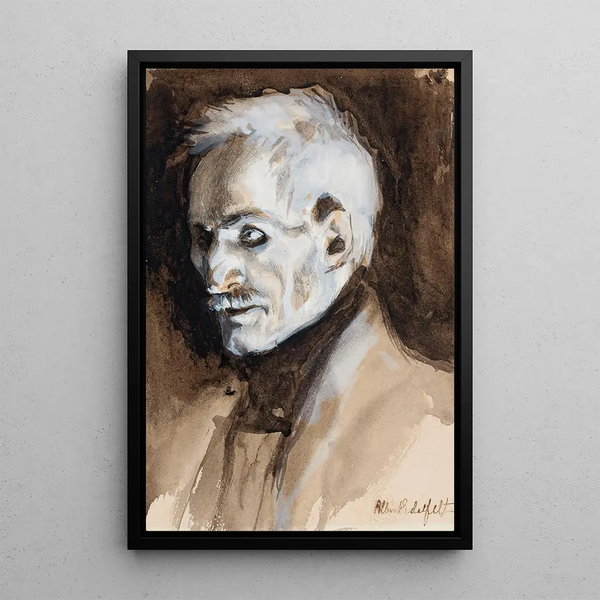 Lieutenant Stool - Albert Edelfelt — framed artwork on a wall