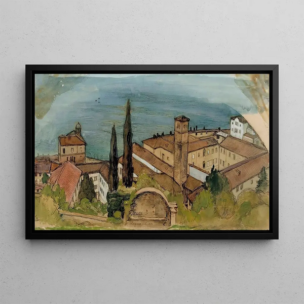 Lugano - Albert Edelfelt — framed artwork on a wall