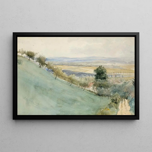 Menrinne Montbéliard - Albert Edelfelt — framed artwork on a wall