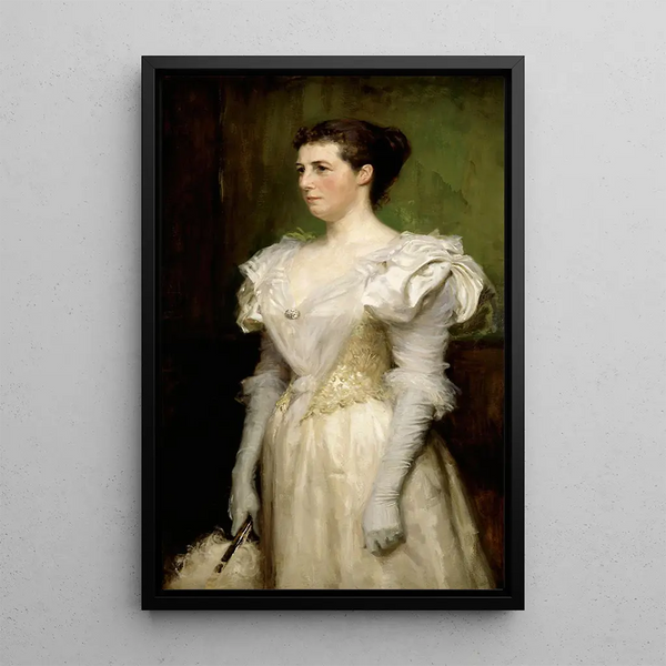 Madame John Gallatly - Albert Edelfelt — framed artwork on a wall