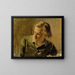 Portrait of a Young Man - Albert Edelfelt — framed artwork on a wall