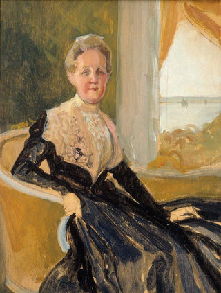 Albert Edelfelt - Portrait Of Countess Elisabeth Wachtmaister Compositional Sketch.webp