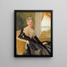 Portrait of Countess Elisabeth Wachtmaister, composition sketch - Albert Edelfelt — framed artwork on a wall