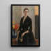 Portrait of Mme Weissgerber de Stragewicz later Mme R Berenger - Albert Edelfelt — framed artwork on a wall