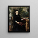 Portrait of Mrs. Anna Sinebrychoff - Albert Edelfelt — framed artwork on a wall