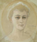 Portrait Study Of Baroness Naomi Emi De La Chapelle - Albert Edelfelt — artwork view