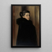 Portrait painting of the artist Ellan Edelfelt's wife - Albert Edelfelt — framed artwork on a wall