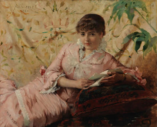 Reading Parisian - Albert Edelfelt — artwork view