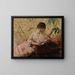 Reading Parisian - Albert Edelfelt — framed artwork on a wall