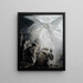 Revelation of angels to shepherds - Albert Edelfelt — framed artwork on a wall
