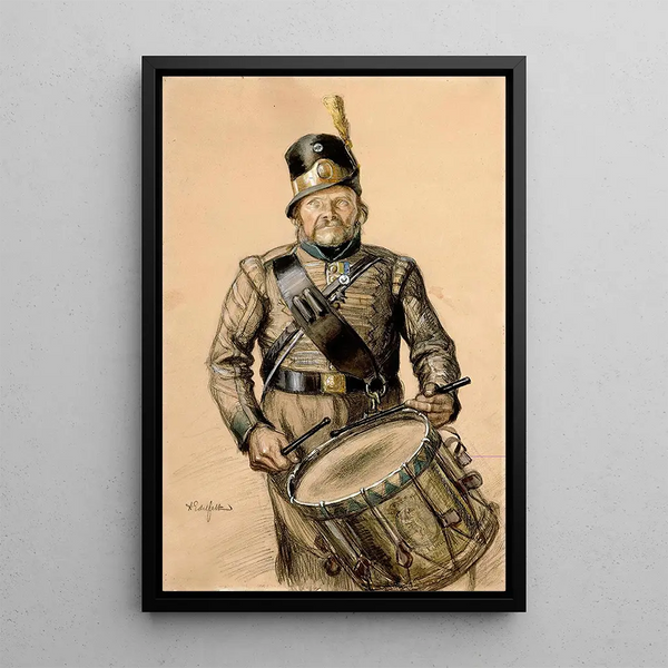 Reproduction of the painting Tambour Nord illustration of the stories of the sign Stool - Albert Edelfelt