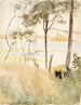 Coastal scene at Haikko in autumn - Albert Edelfelt — artwork view