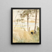 Coastal scene at Haikko in autumn - Albert Edelfelt — framed artwork on a wall