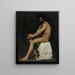 a seated man - Albert Edelfelt — framed artwork on a wall