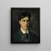 Self-portrait Painting - Albert Edelfelt — framed artwork on a wall