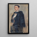 Sketch for the portrait of Prince Carl - Albert Edelfelt — framed artwork on a wall