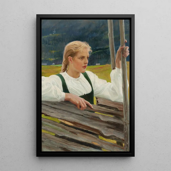 Solveig II - Albert Edelfelt — framed artwork on a wall