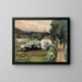 La maison des intendants au manoir de Saari - Albert Edelfelt — framed artwork on a wall