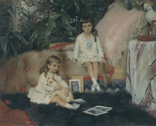 Les grands-ducs Boris et Kirill Vladimirovitch enfants - Albert Edelfelt — artwork view