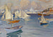 The Yachting Club Harbour in Nyländska, Helsinki - Albert Edelfelt — artwork view