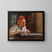 The Poet Larin Paraske - Albert Edelfelt — framed artwork on a wall