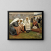 Women in front of the church of Ruokolahti - Albert Edelfelt — framed artwork on a wall