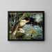 Young man and a mermaid (sketch) - Albert Edelfelt — framed artwork on a wall