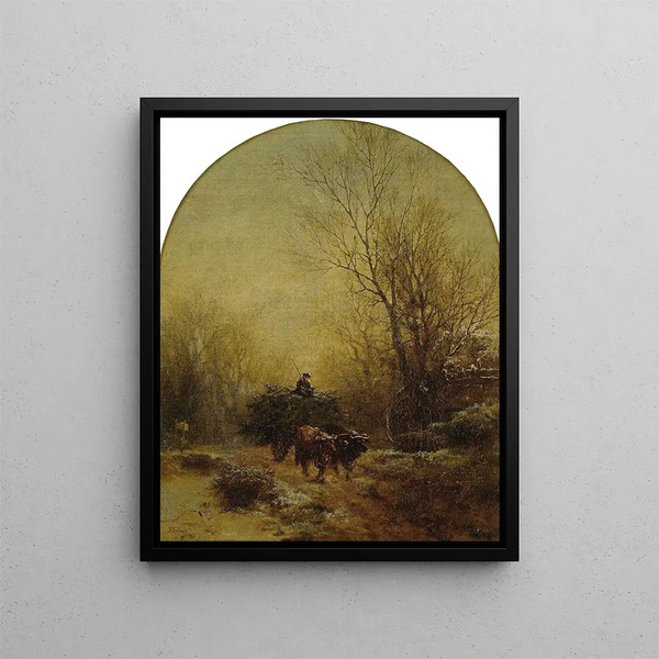 A full wagon - Albert Fitch Bellows — framed artwork on a wall