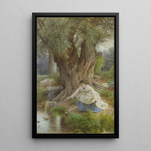 Landed safely - Albert Fitch Bellows — framed artwork on a wall