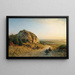 a Landscape in the Countryside - Albert Flamm — framed artwork on a wall
