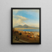 View of the Gulf of Naples from Posilippo (Case Conflict) - Albert Flamm — framed artwork on a wall