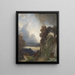 Nighttime Atmosphere on the Rhine - Albert Flamm — framed artwork on a wall