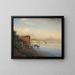 View of the Bay of Naples - Albert Flamm — framed artwork on a wall