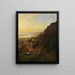 Landscape on the Amalfi Coast - Albert Flamm — framed artwork on a wall