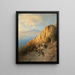 Returning from the Market with Vesuvius in the Background - Albert Flamm — framed artwork on a wall