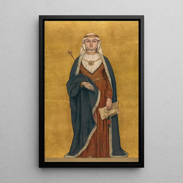 Jeanne de Flandre, daughter of Baudouin of Constantinople - Albert Frans Lieven De Vriendt — framed artwork on a wall