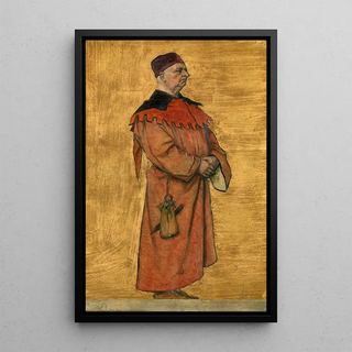 Robrecht van den Borse - Albert Frans Lieven De Vriendt — framed artwork on a wall