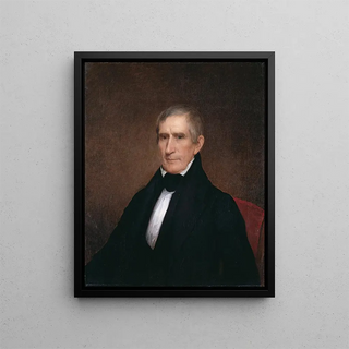 William Henry Harrison - Albert Gallatin Hoit — framed artwork on a wall
