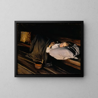 Orphelin - Albert Gebhard — framed artwork on a wall