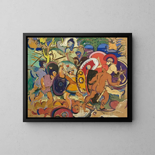 Episode of the Trojan War - Albert Gleizes — framed artwork on a wall