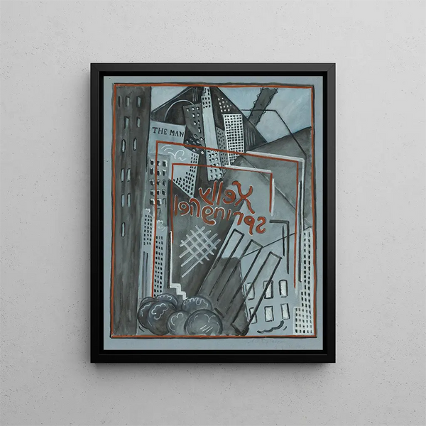 Kelly Springfield Painting - Albert Gleizes — framed artwork on a wall