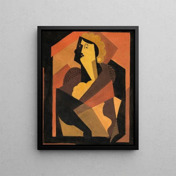 La Femme au gant noir - Albert Gleizes — framed artwork on a wall