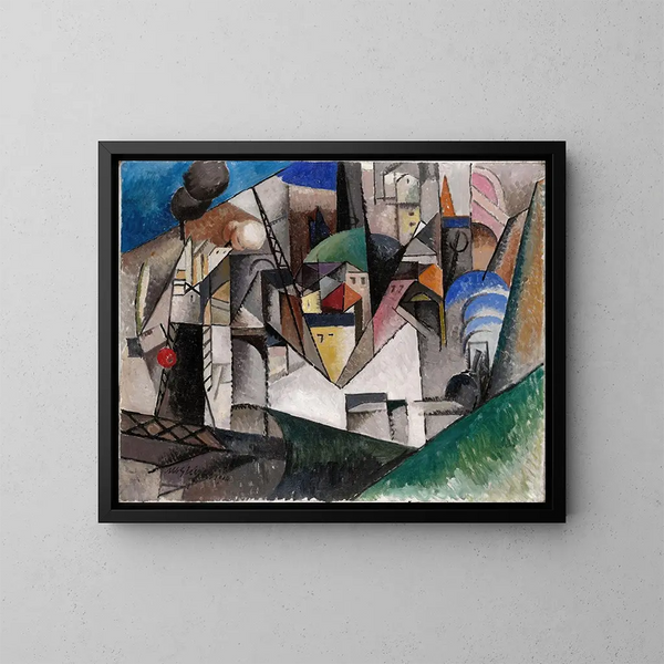 Landscape Painting - Albert Gleizes — framed artwork on a wall