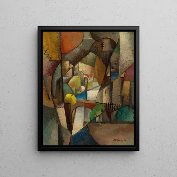 The Fisherman - Albert Gleizes — framed artwork on a wall