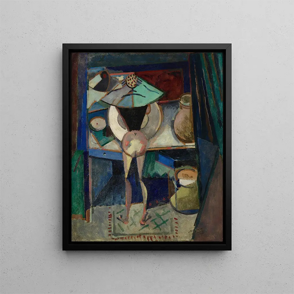 Nude painting toiletting - Albert Gleizes — framed artwork on a wall