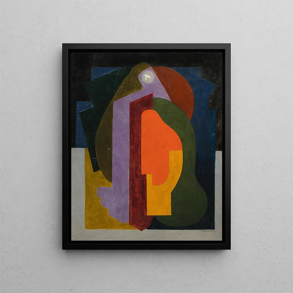 Dreamlike Poem Painting - Albert Gleizes — framed artwork on a wall